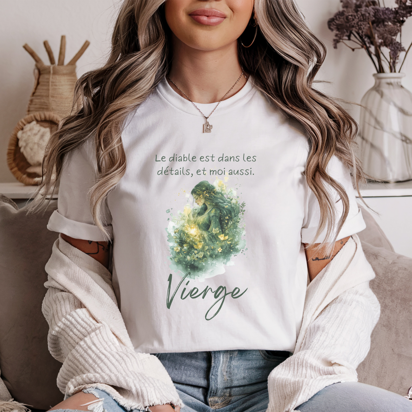 T-shirt Unisexe Vierge – Précision et Élégance