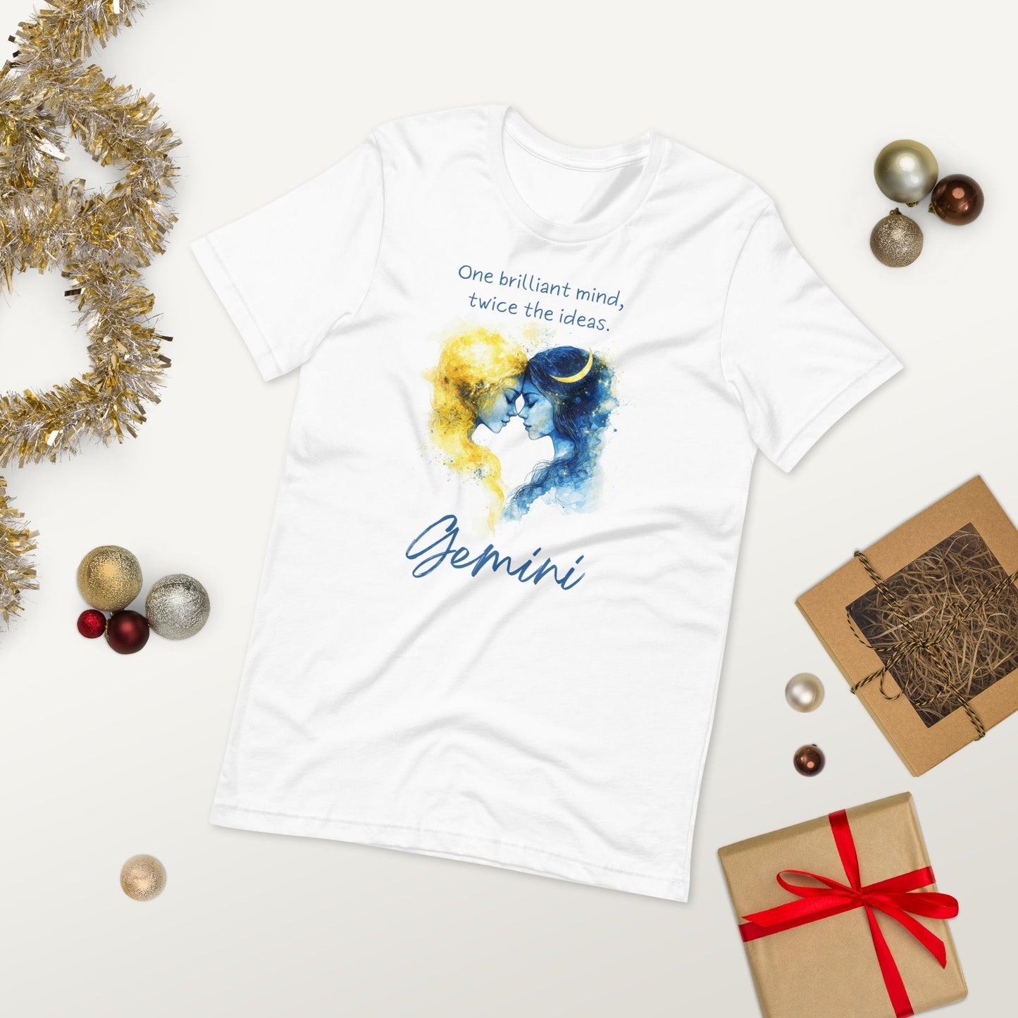 Unisex Gemini T-Shirt – Bright Mind and Energy