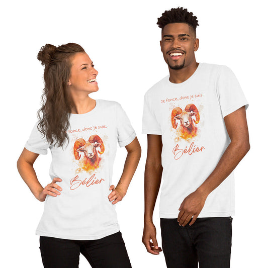 T-shirt Unisexe Bélier – Pour les Audacieux et Passionnés