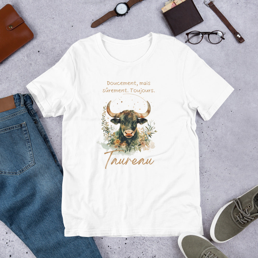 T-shirt Unisexe Taureau – Élégance et Détermination