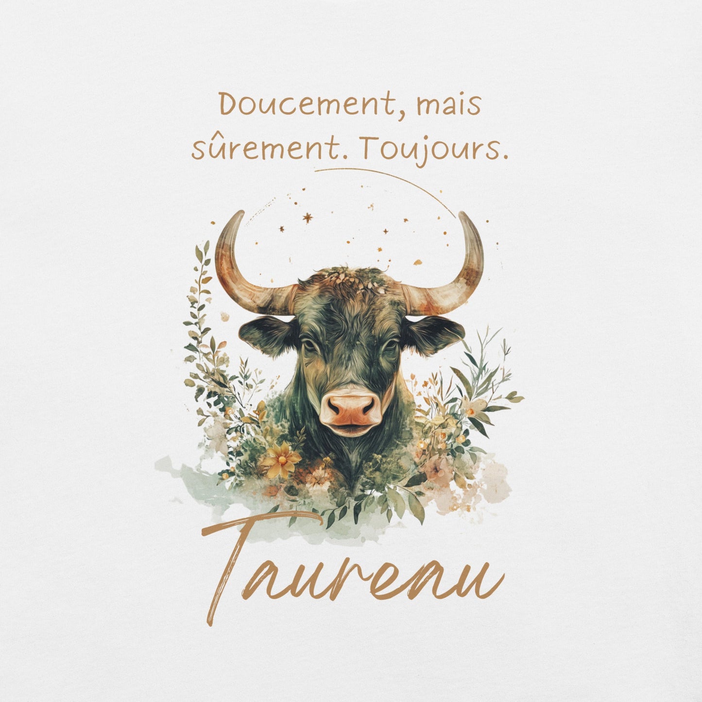 T-shirt Unisexe Taureau – Élégance et Détermination