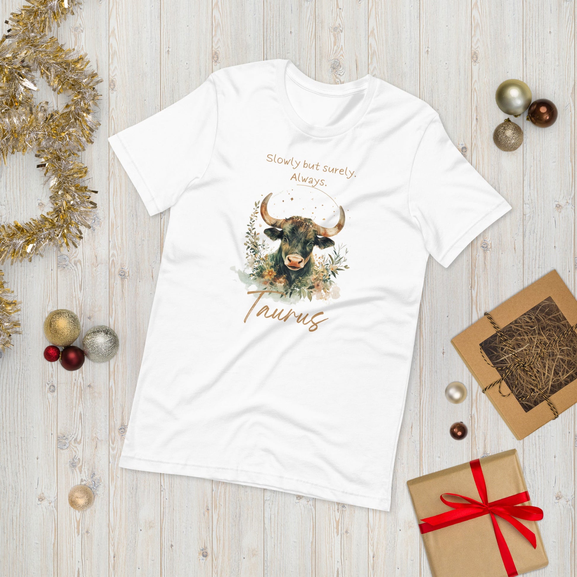 Unisex Taurus T-Shirt – Elegance and Determination