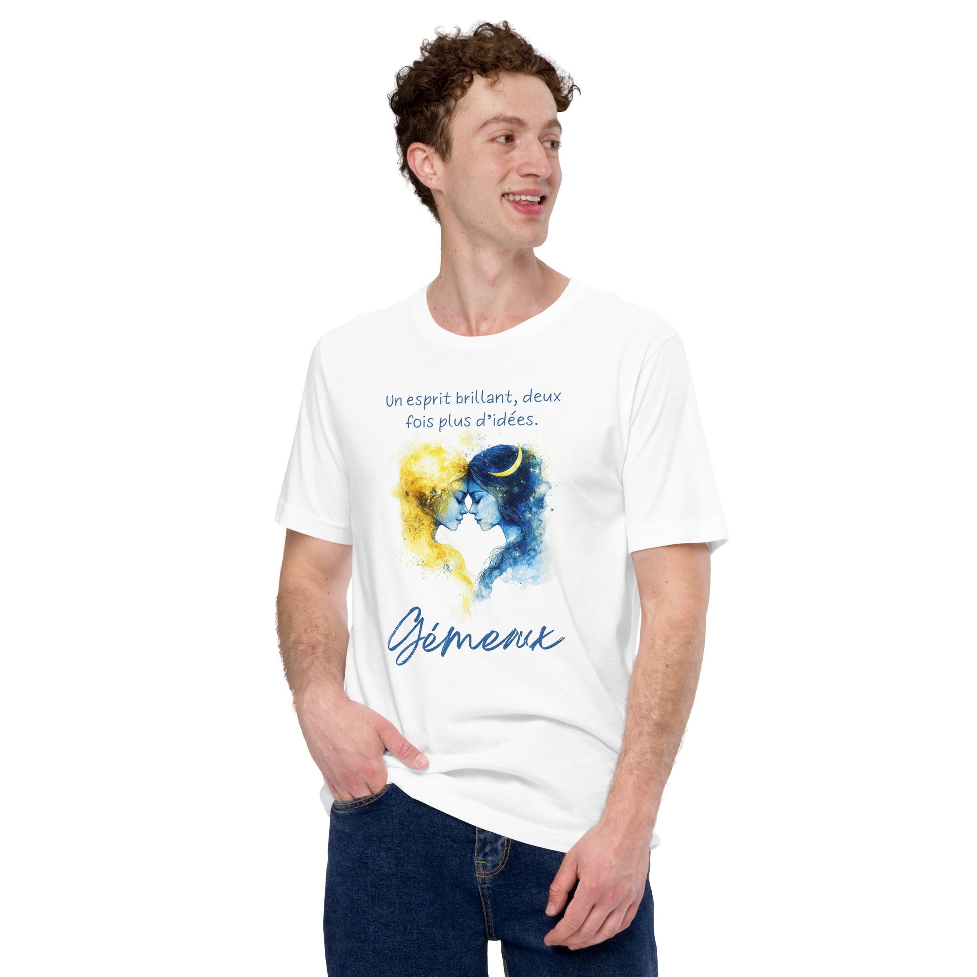 T-shirt Unisexe Gémeaux – Esprit Brillant et Énergie