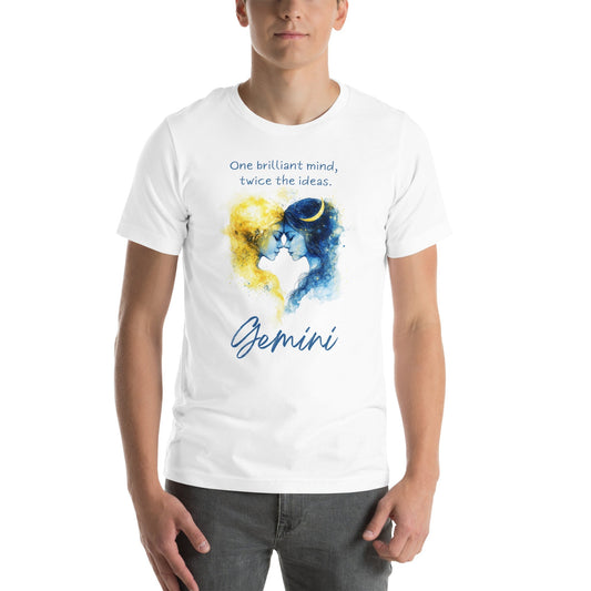 Unisex Gemini T-Shirt – Bright Mind and Energy