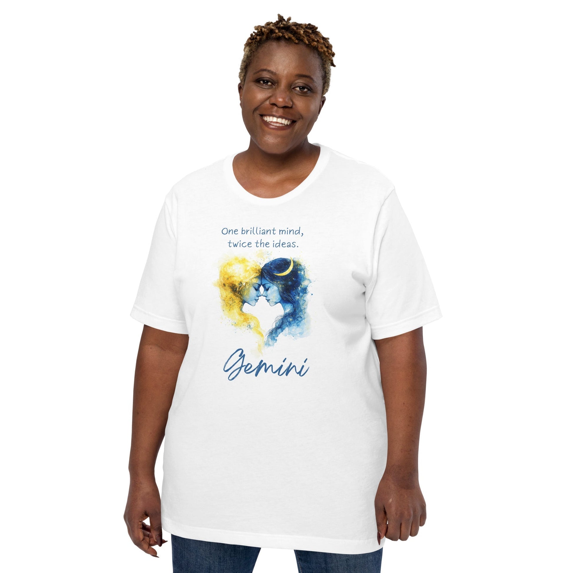 Unisex Gemini T-Shirt – Bright Mind and Energy