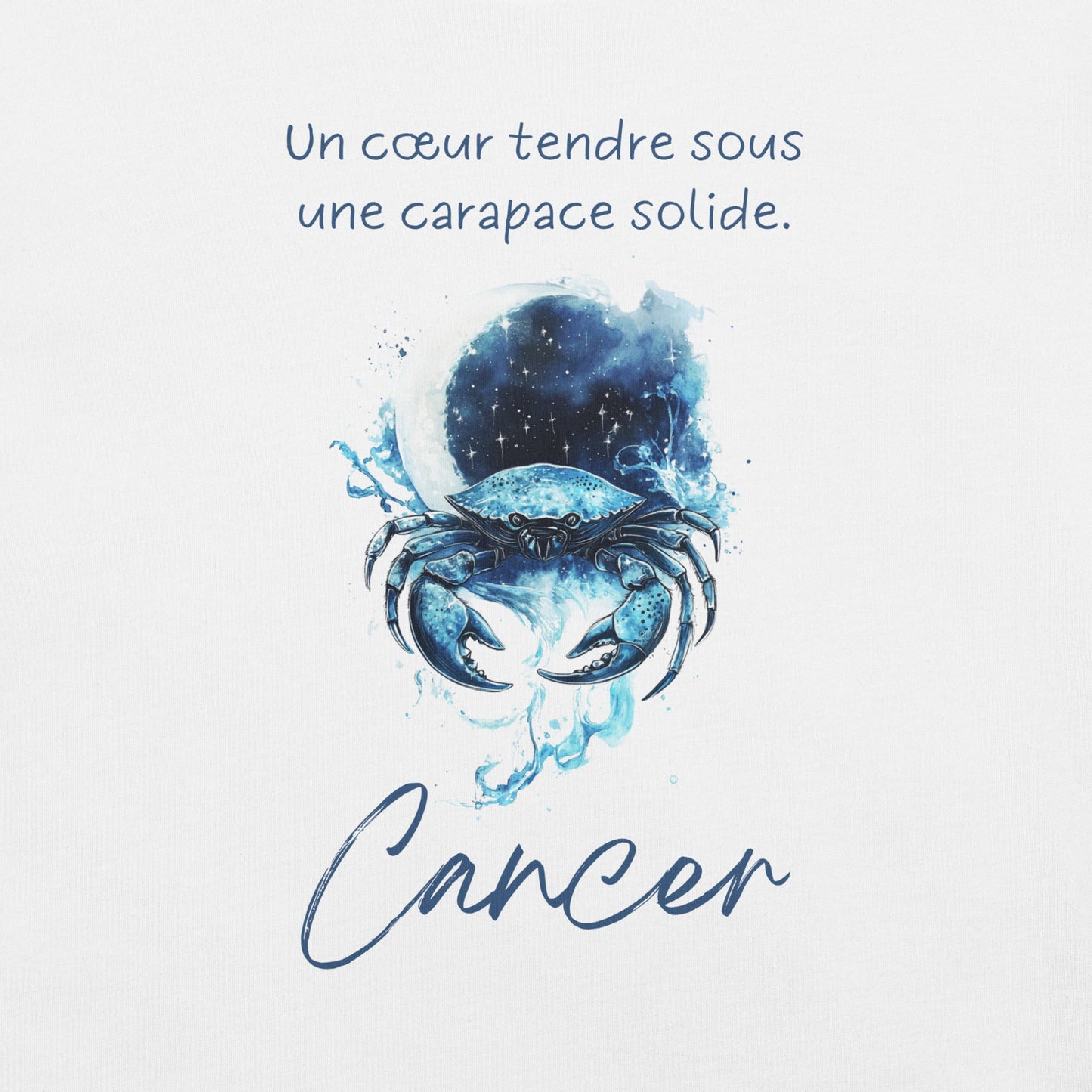 T-shirt Unisexe Cancer – Sensibilité et Force Intérieure