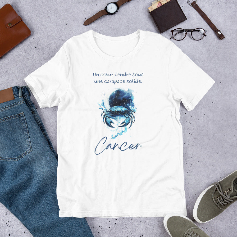T-shirt Unisexe Cancer – Sensibilité et Force Intérieure