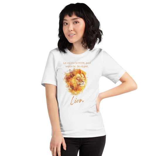 T-shirt Unisexe Lion – Charisme et Puissance