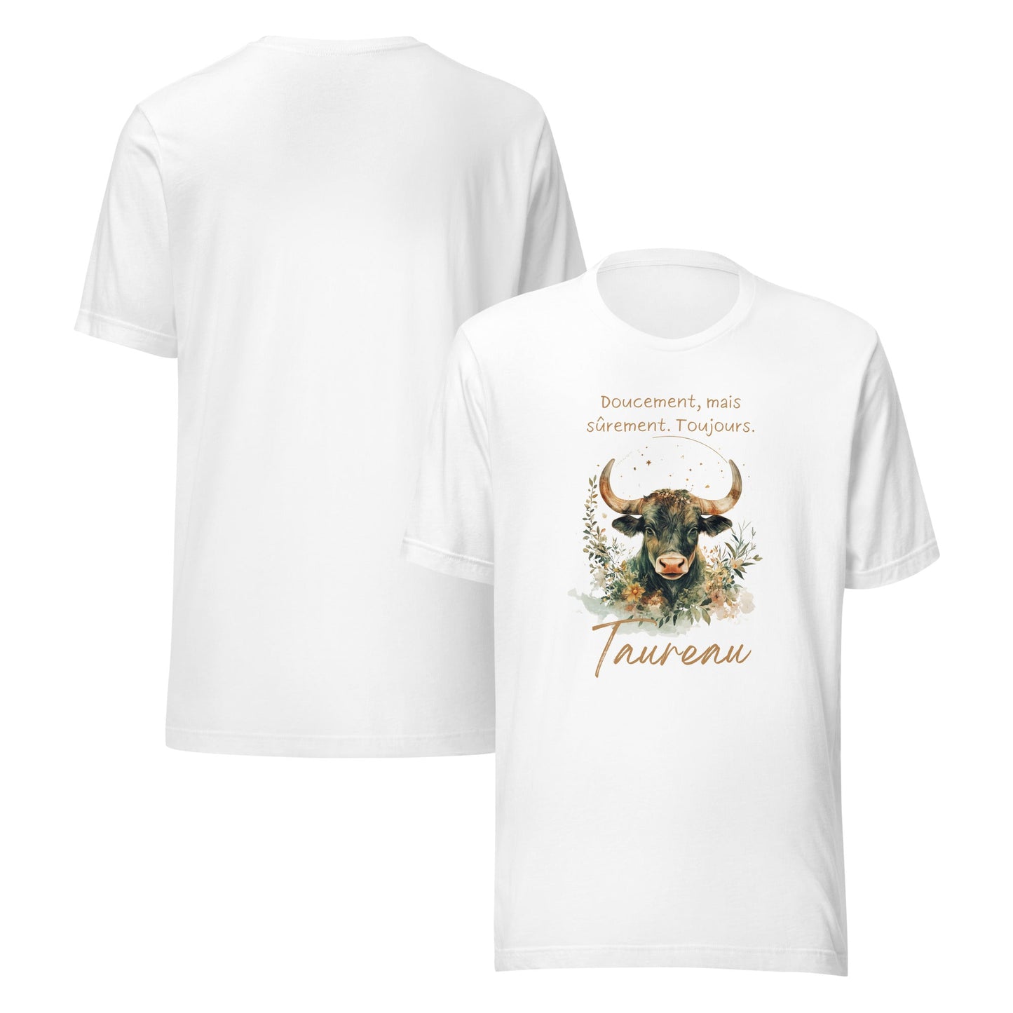 T-shirt Unisexe Taureau – Élégance et Détermination