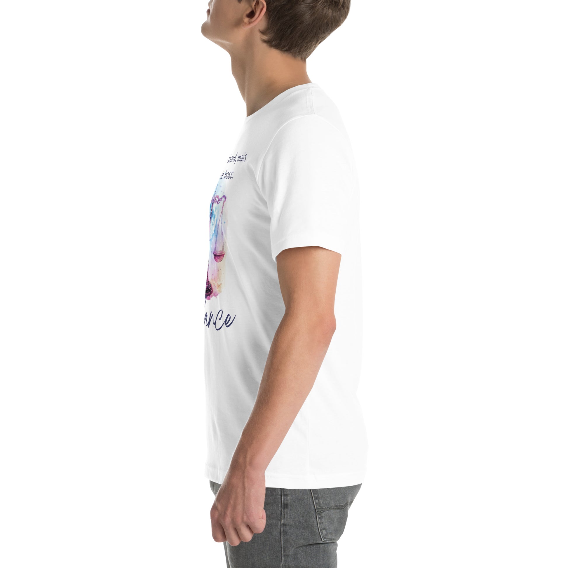 T-shirt unisexe signe astrologique Balance ♎ – Design inspiré de l’astrologie, idéal pour les natifs de la Balance et les passionnés de zodiaque.