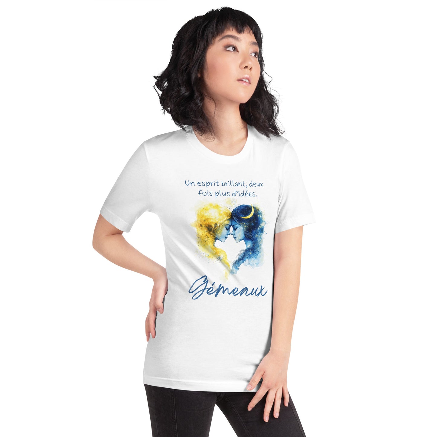 T-shirt Unisexe Gémeaux – Esprit Brillant et Énergie