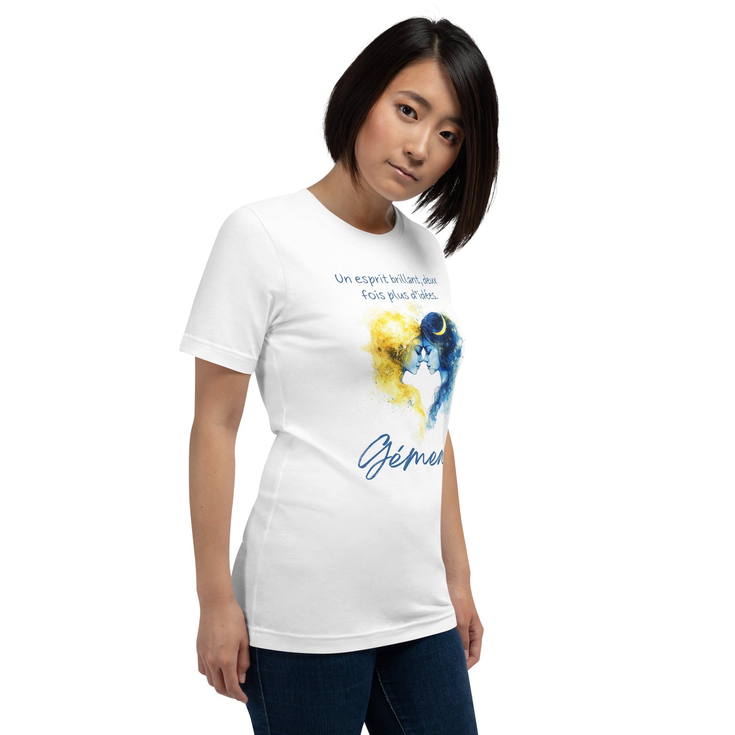 T-shirt Unisexe Gémeaux – Esprit Brillant et Énergie