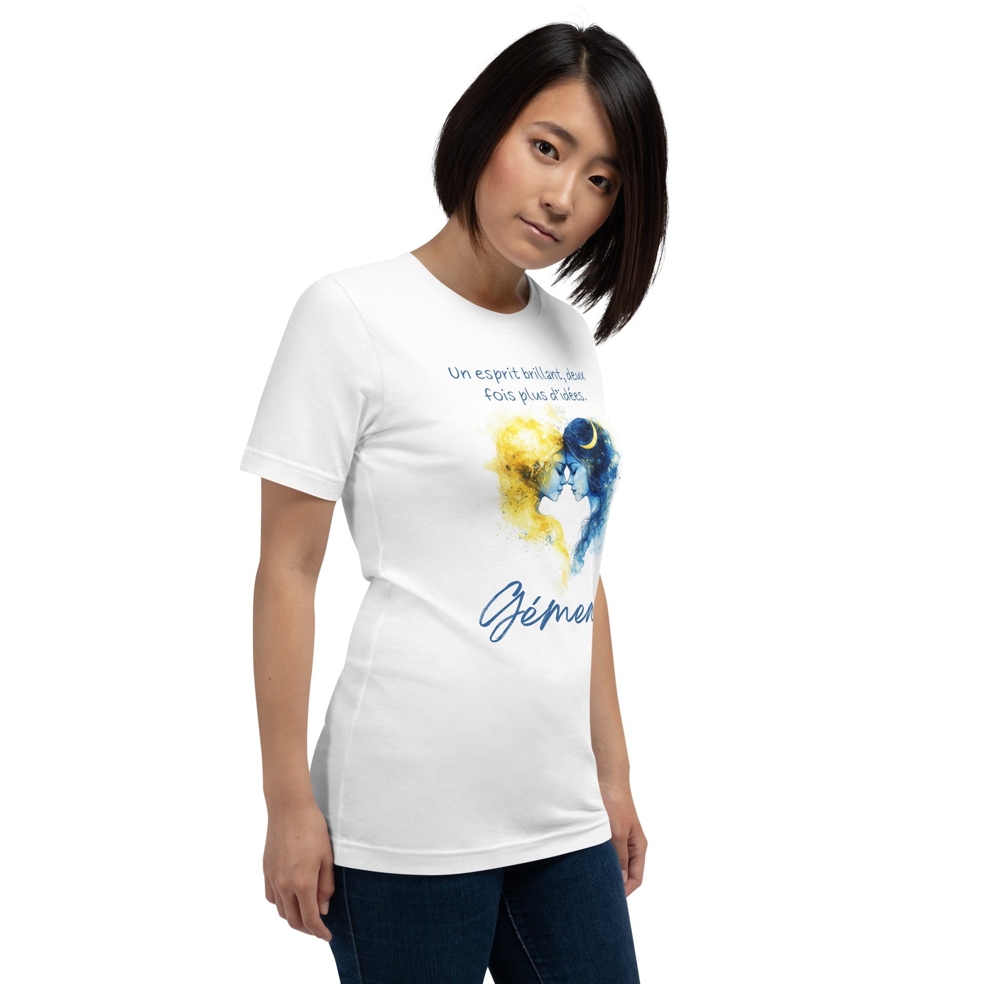 T-shirt Unisexe Gémeaux – Esprit Brillant et Énergie