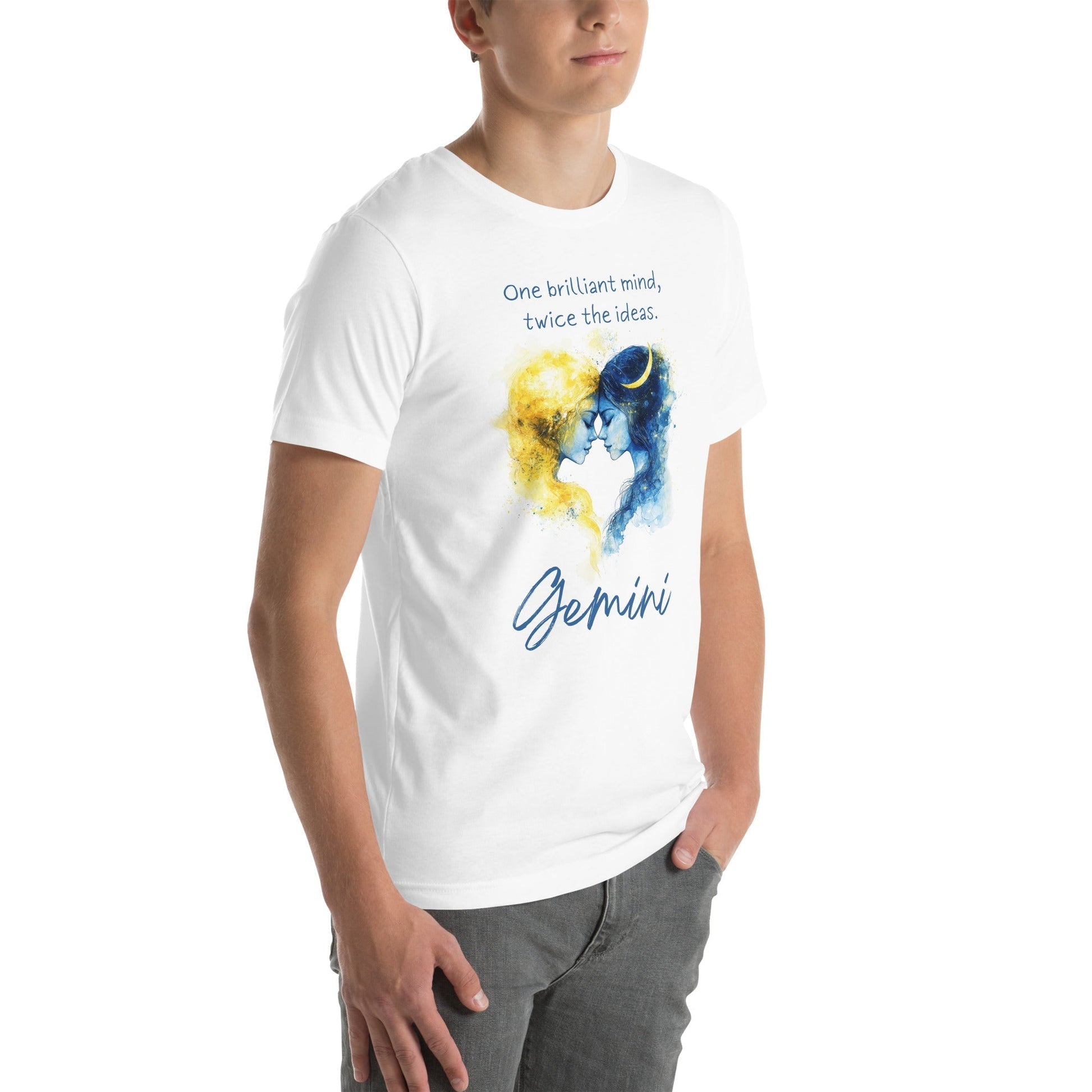 Unisex Gemini T-Shirt – Bright Mind and Energy