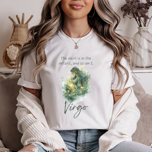 Unisex Virgo T-Shirt – Precision and Elegance