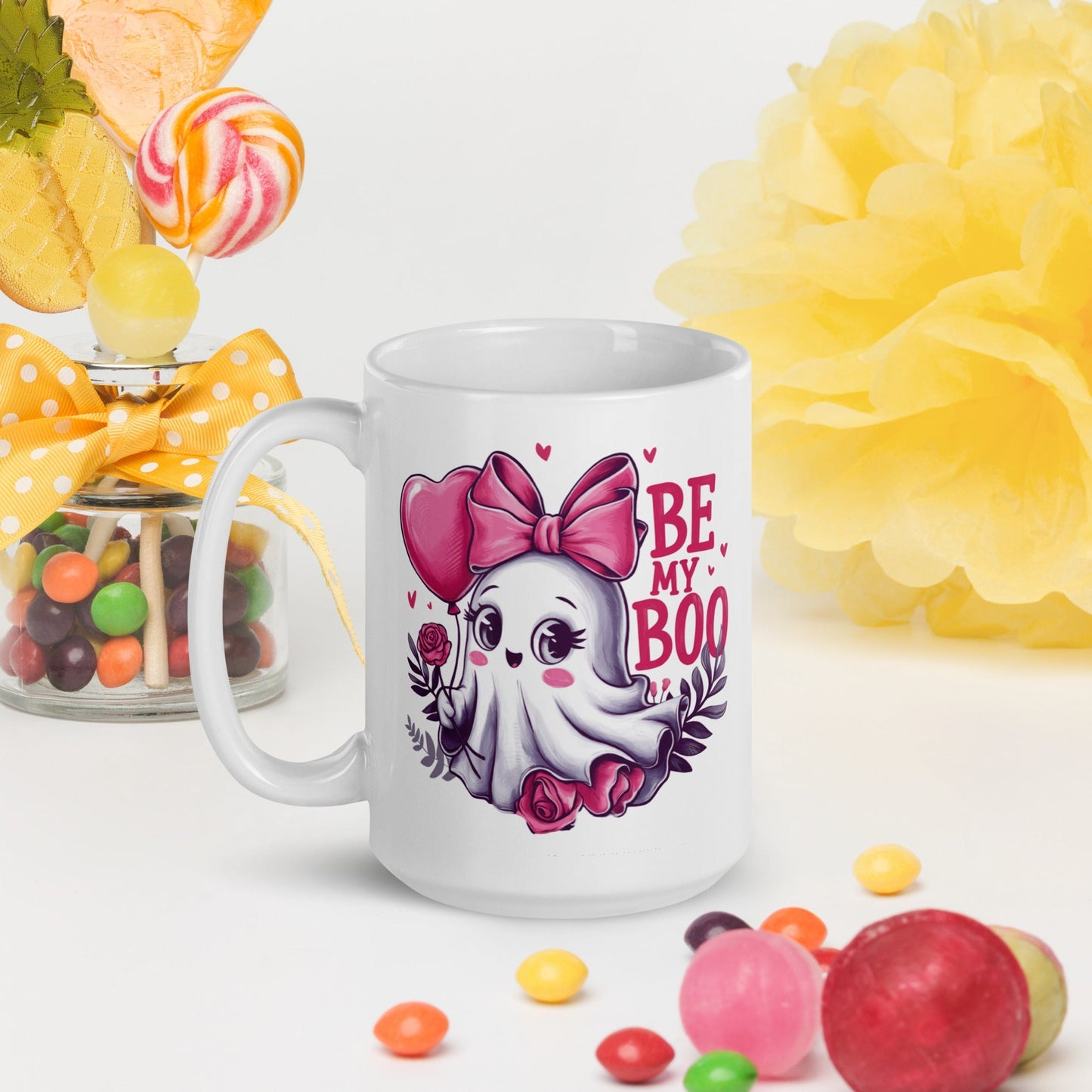 Be My Boo – Tasse fantôme Saint-Valentin