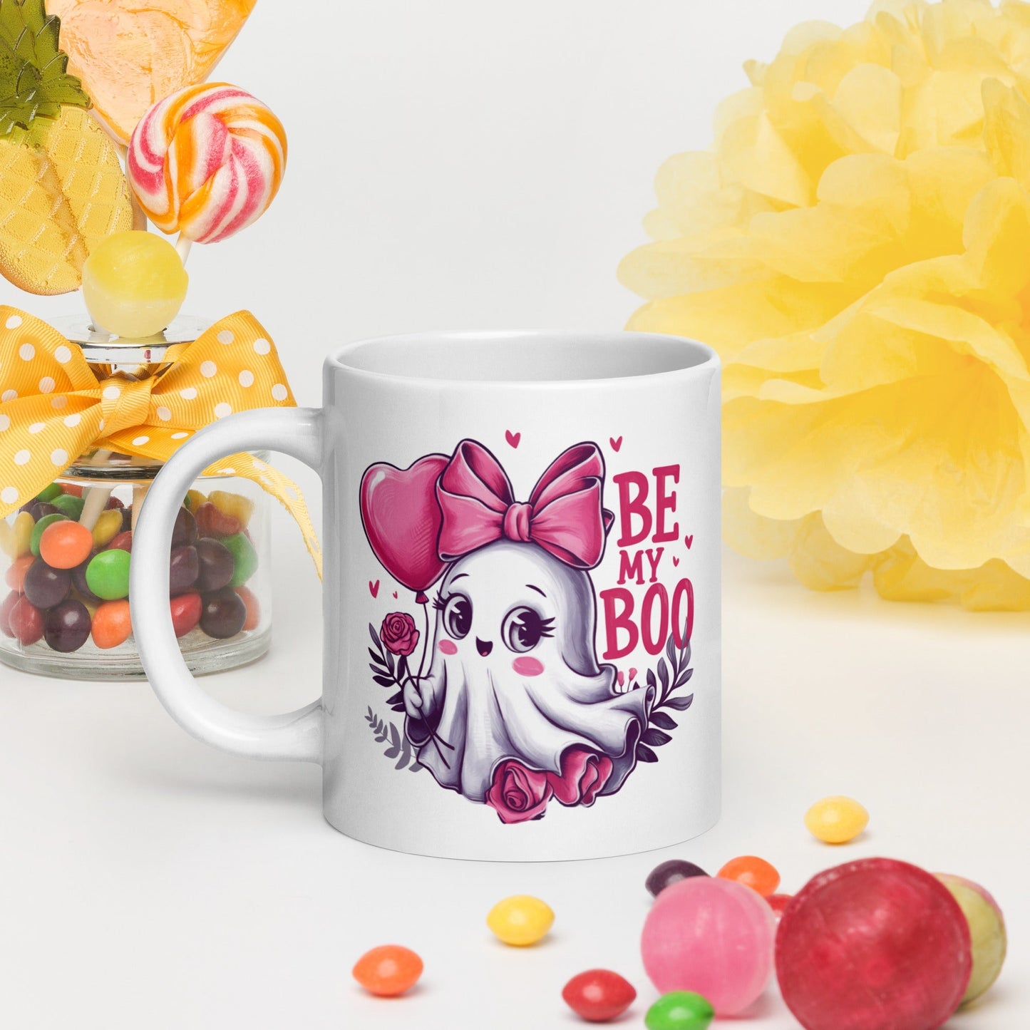 Be My Boo – Tasse fantôme Saint-Valentin
