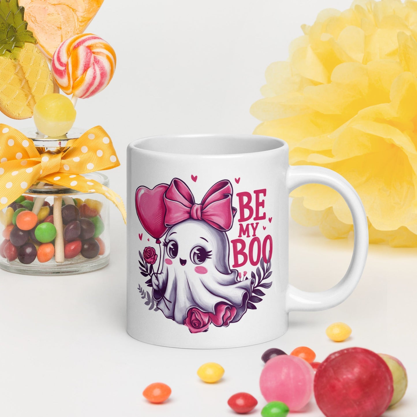 Be My Boo – Tasse fantôme Saint-Valentin