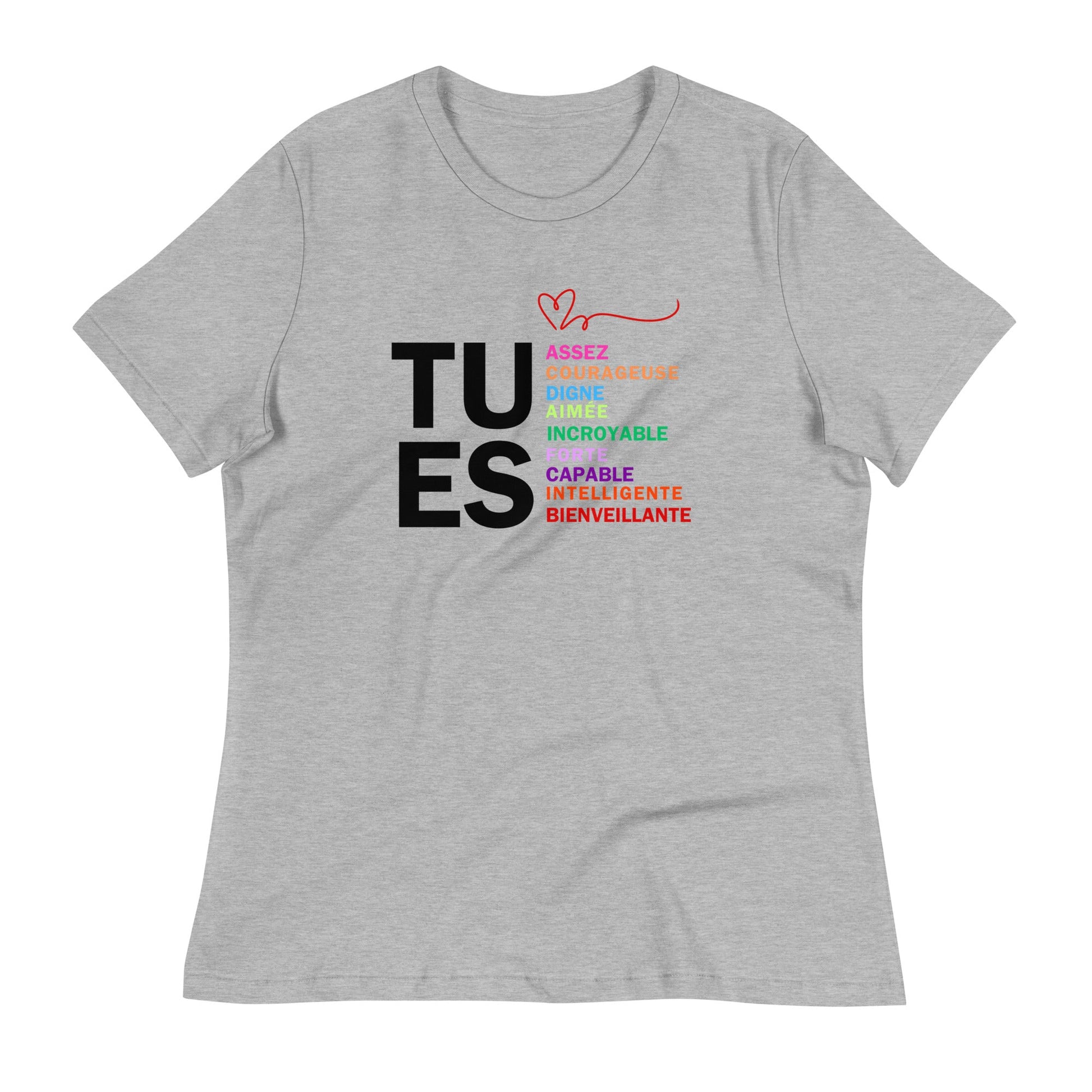 TU ES - Un T-shirt Inspirant pour Rappeler Votre Force Intérieure - T-shirt Décontracté pour Femme