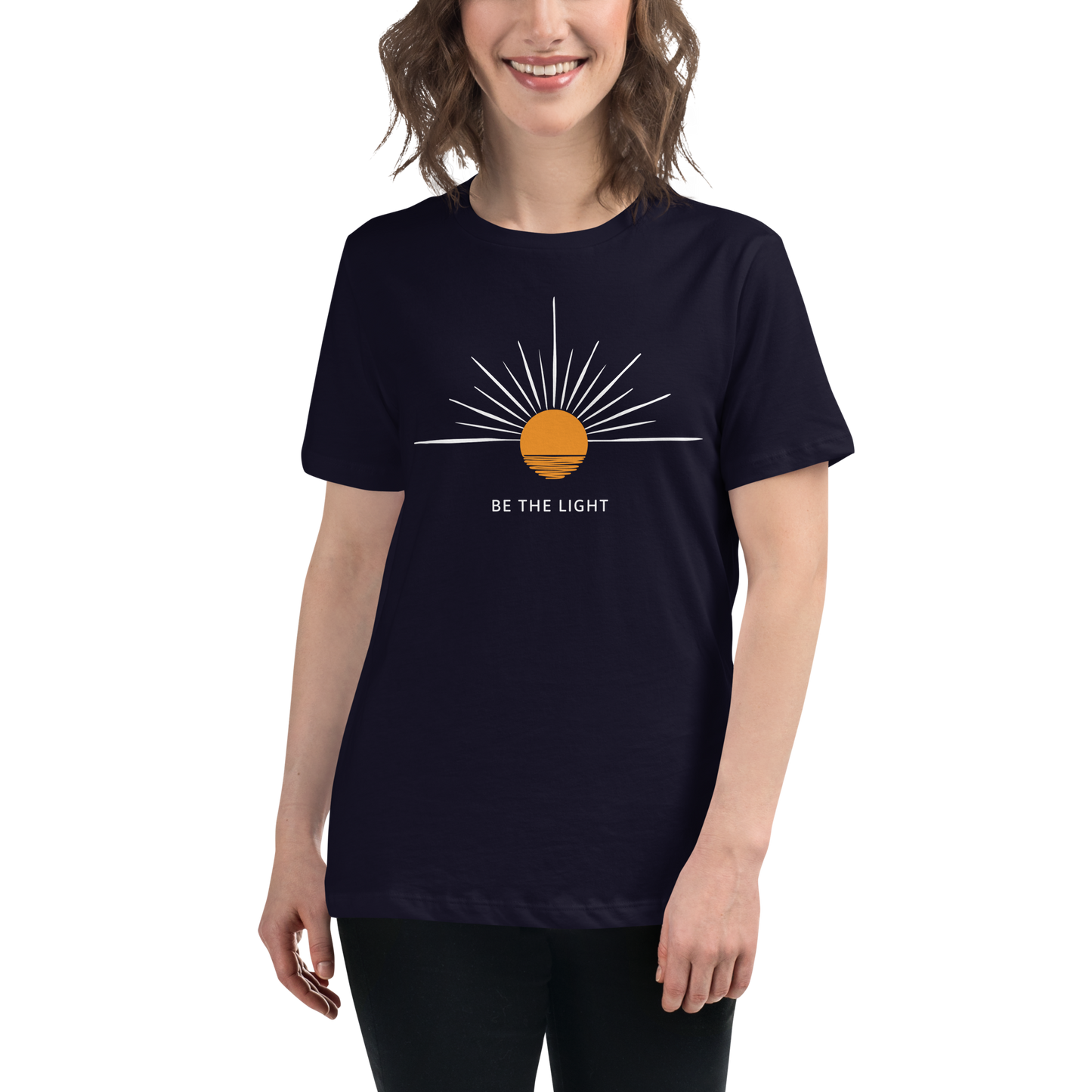 "Be the Light" T-Shirt - Inspire and Shine - comfortable women's t-shirt