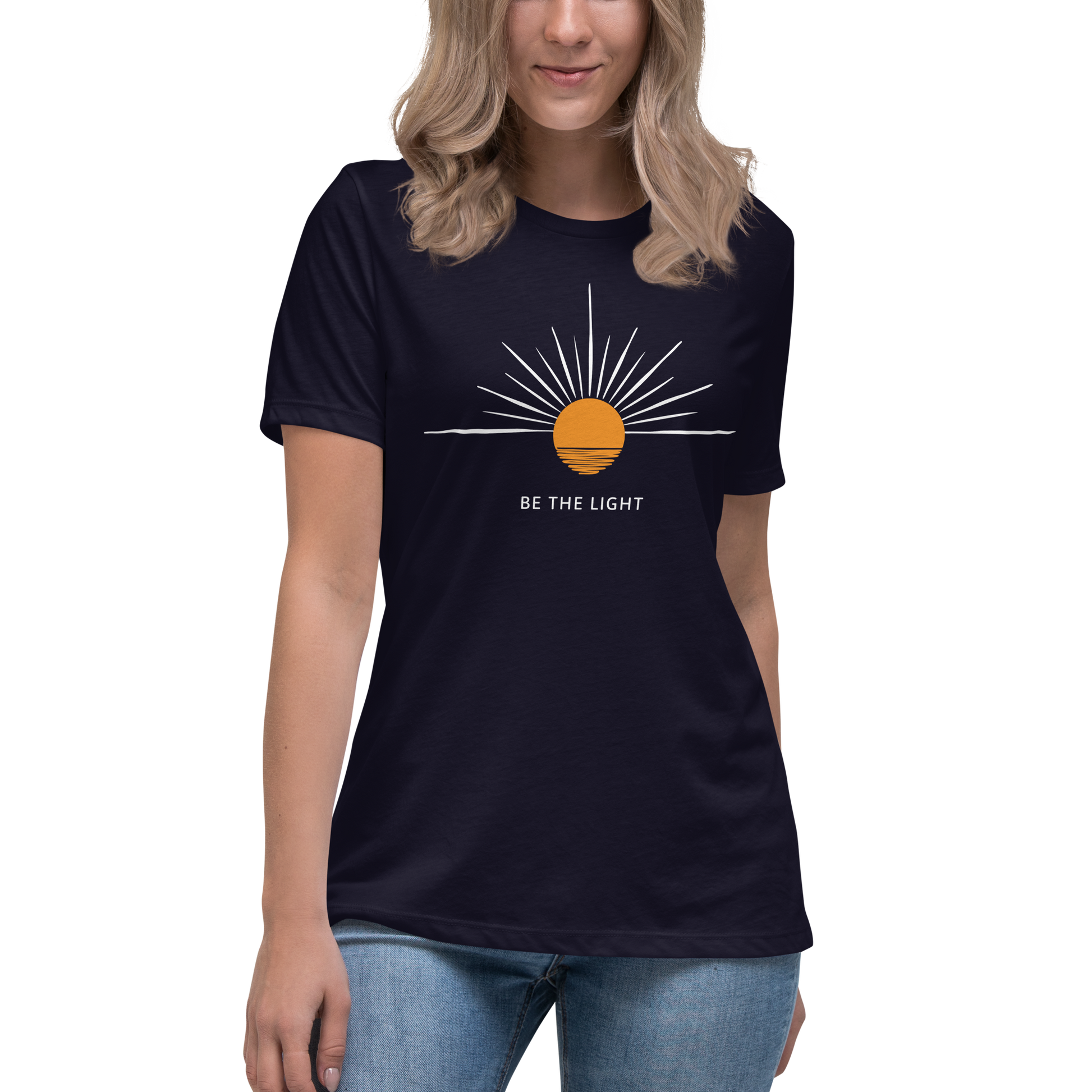 "Be the Light" T-Shirt - Inspire and Shine - comfortable women's t-shirt