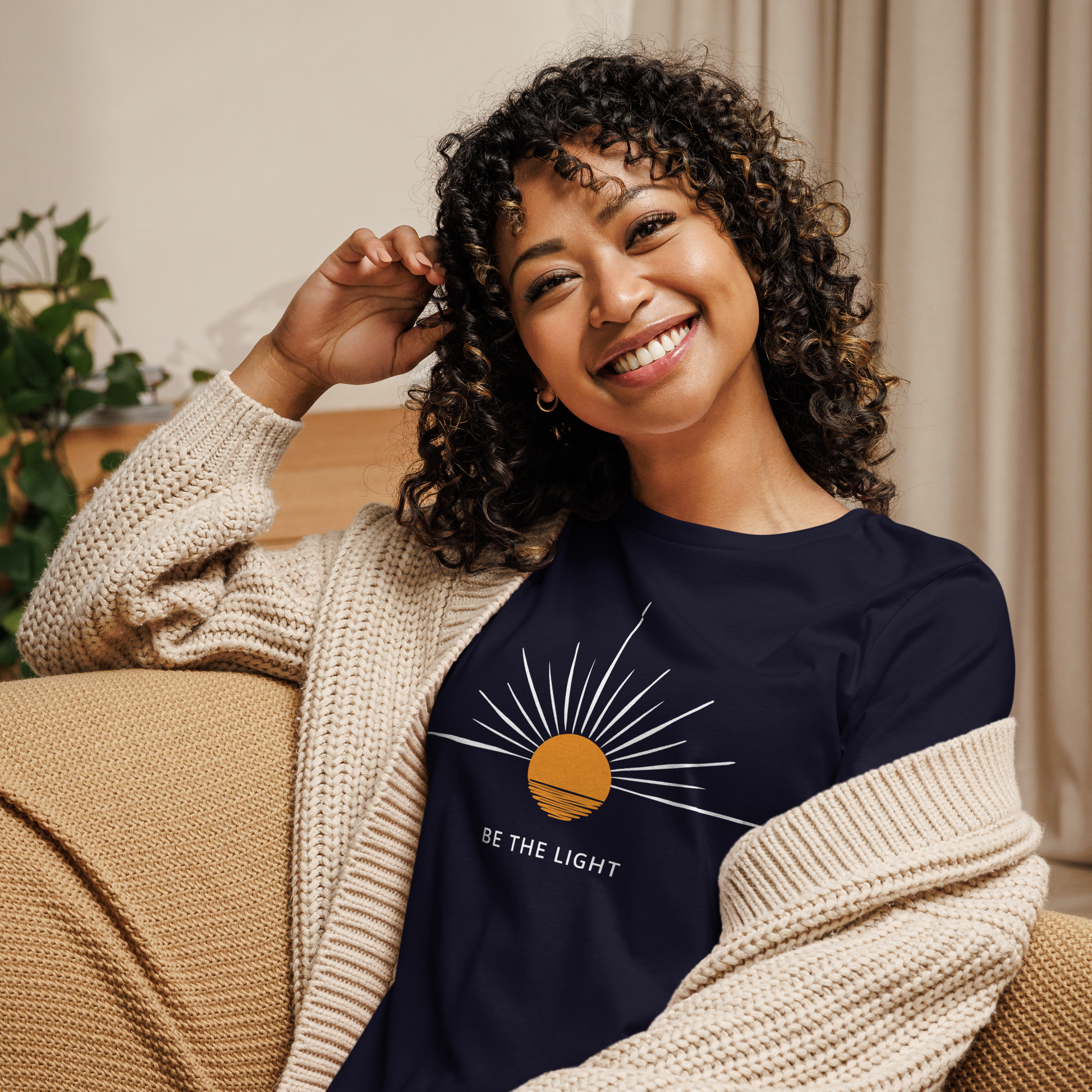 "Be the Light" T-Shirt - Inspire and Shine - comfortable women's t-shirt