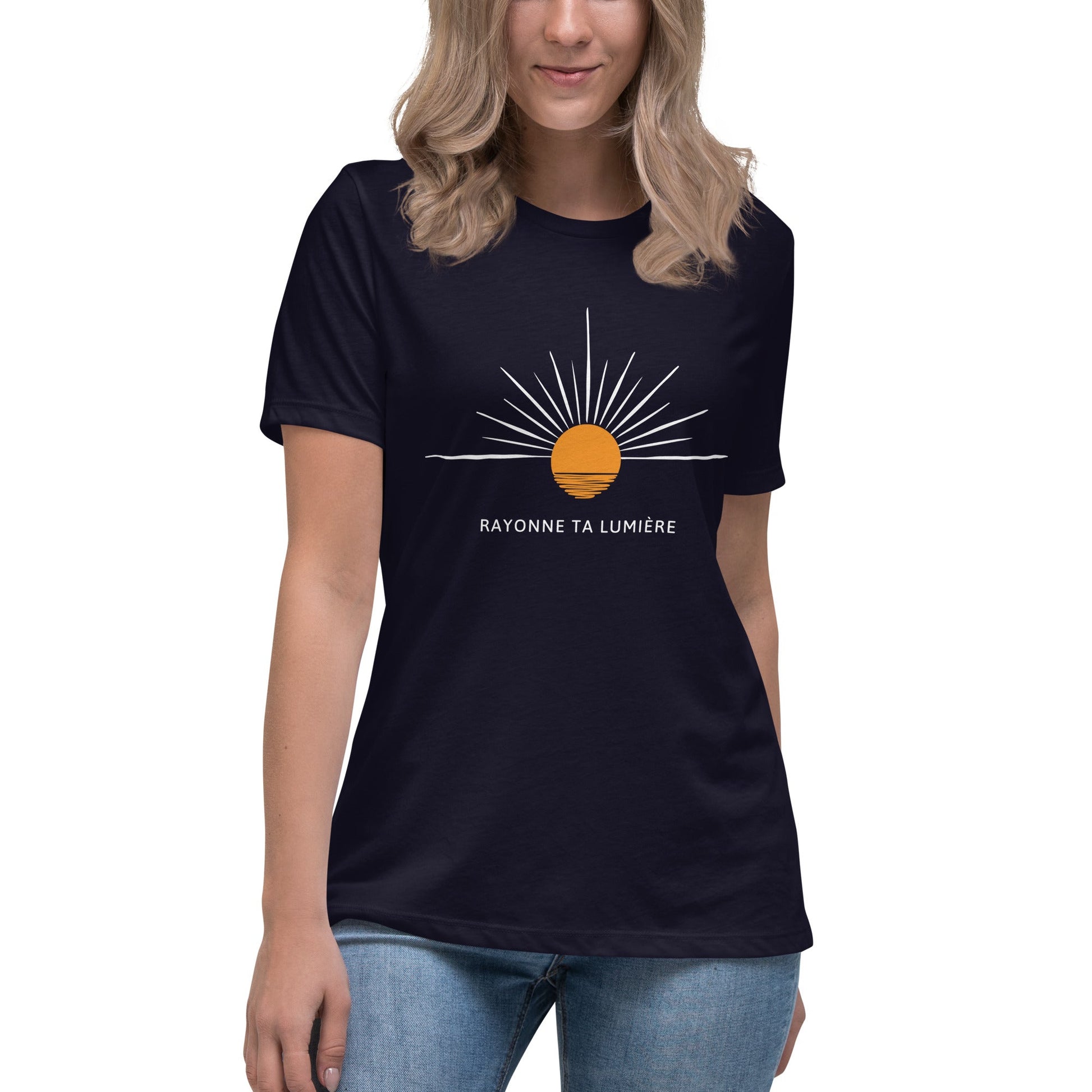 T-shirt "Rayonne ta lumière" - Élégance et inspiration au quotidien -t-shirt pour femme