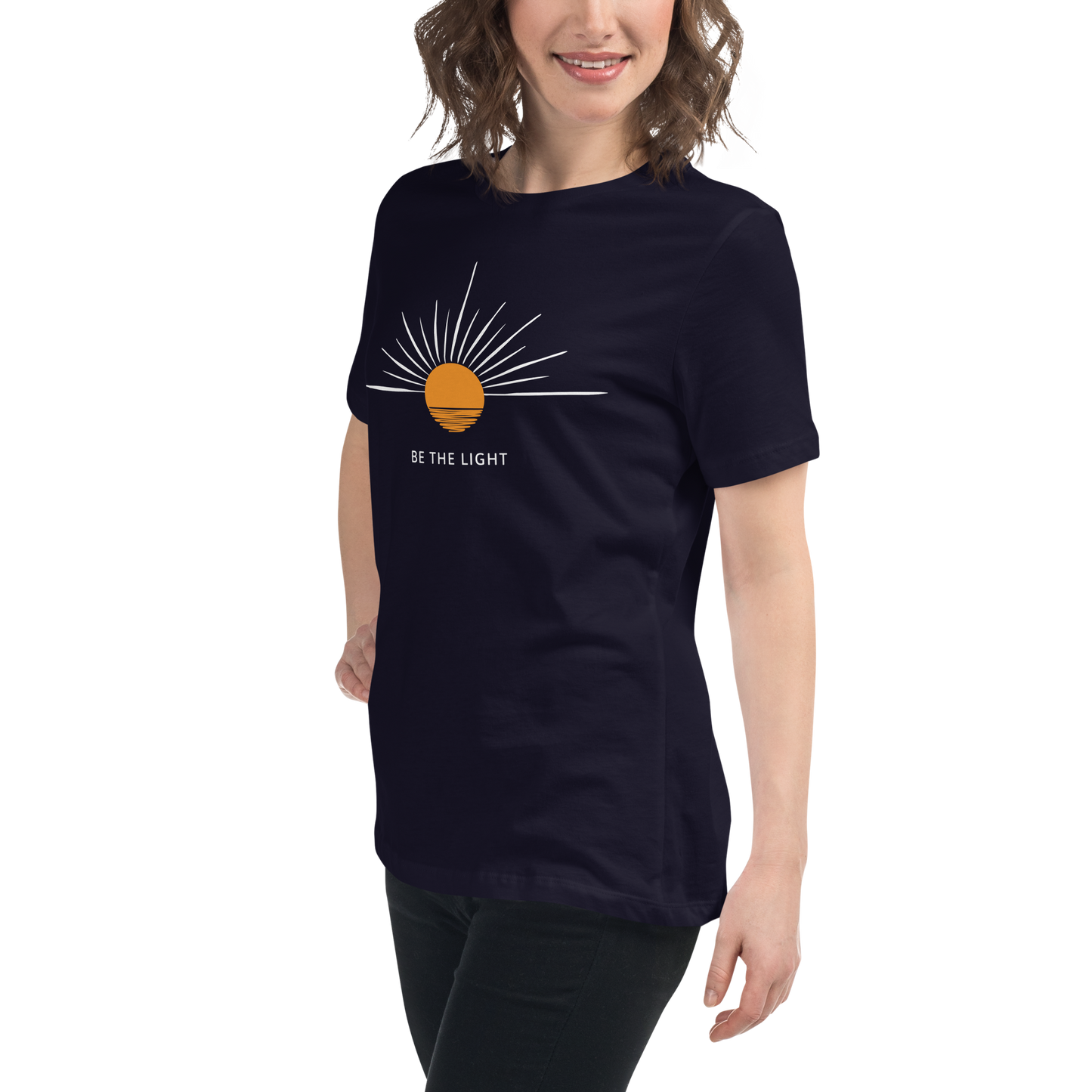 "Be the Light" T-Shirt - Inspire and Shine - comfortable women's t-shirt
