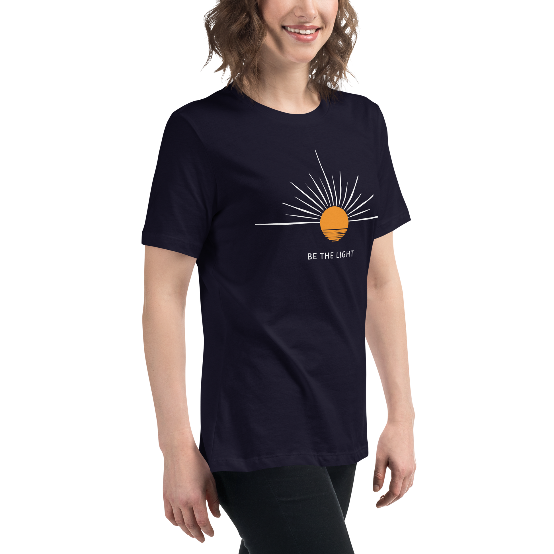 "Be the Light" T-Shirt - Inspire and Shine - comfortable women's t-shirt