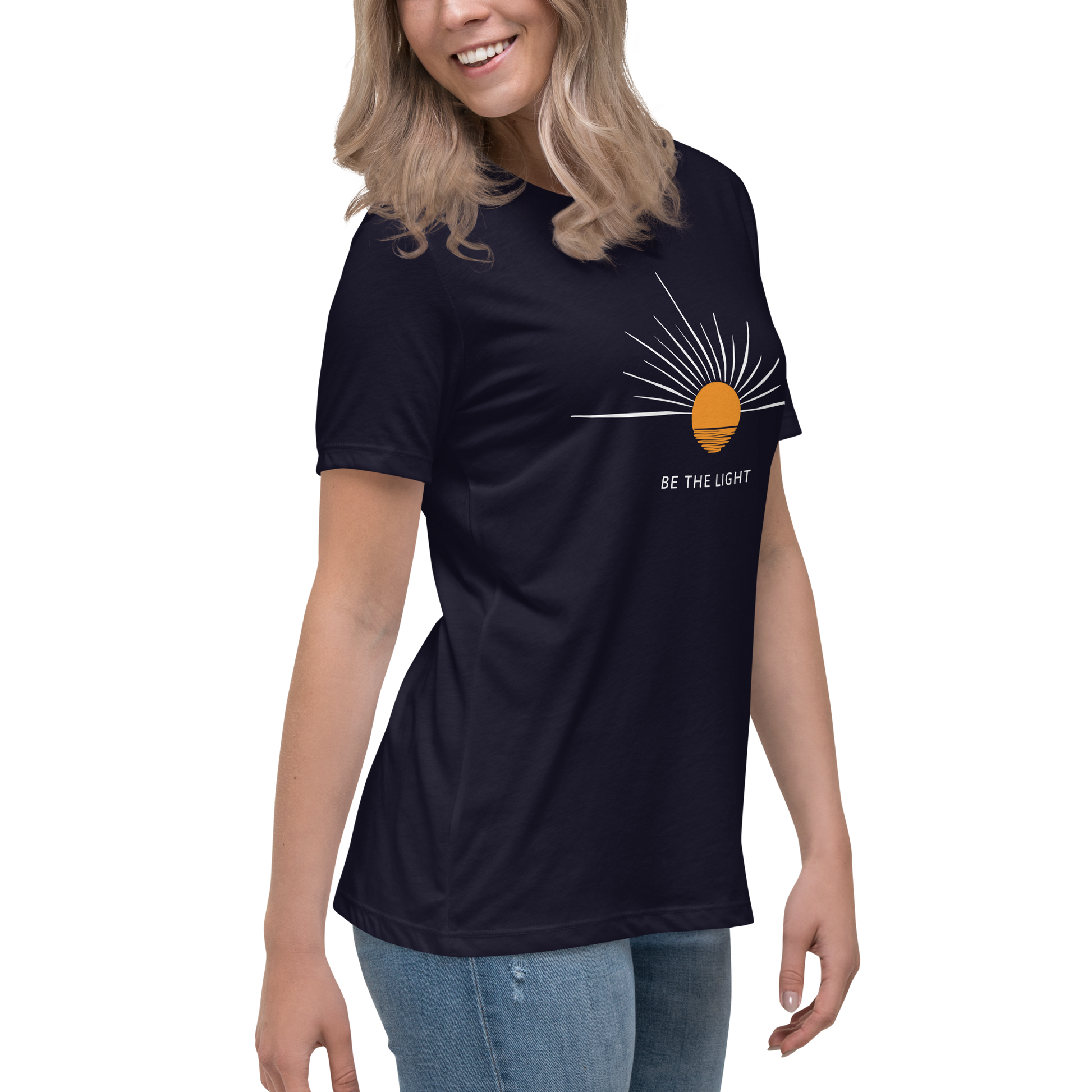 "Be the Light" T-Shirt - Inspire and Shine - comfortable women's t-shirt